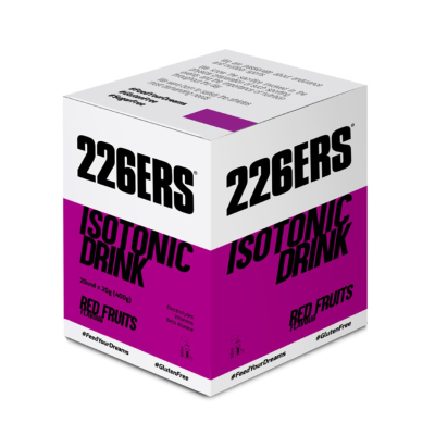 BOX ISOTONIC DRINK 226ers - saszetka jednoporcjowa (20 sztuk) proszek, o smaku czerwonych owoców
